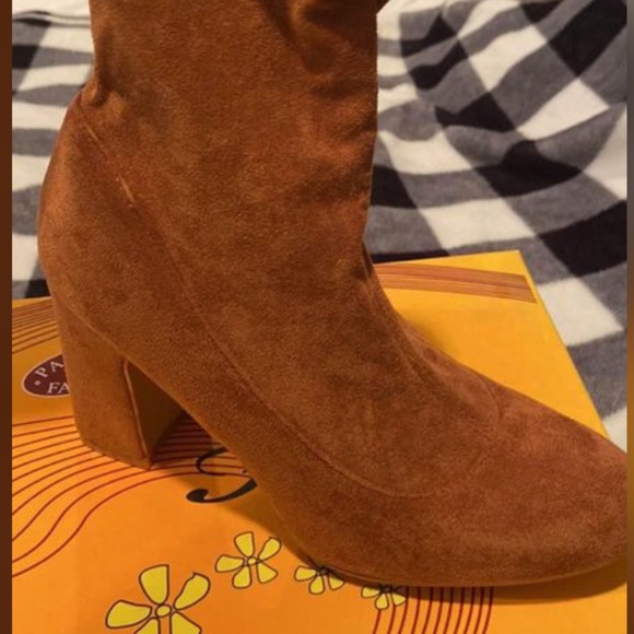 Brown Booties - Picture 1 of 2